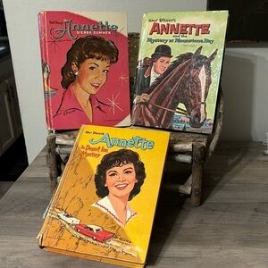 Walt Disney VTG 60s Annette Series LOT OF 3 Books